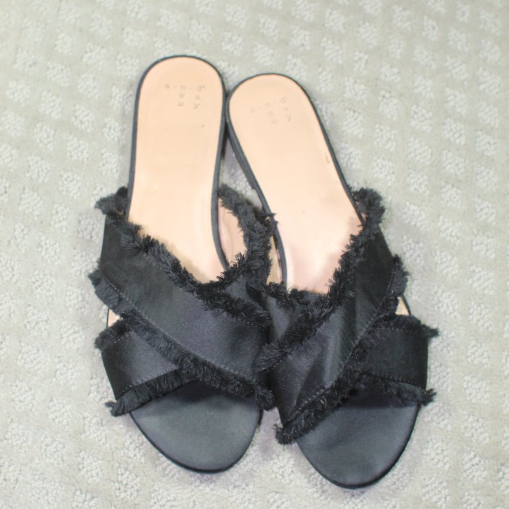 a new day Size 10 Slip on Fringe Sandals